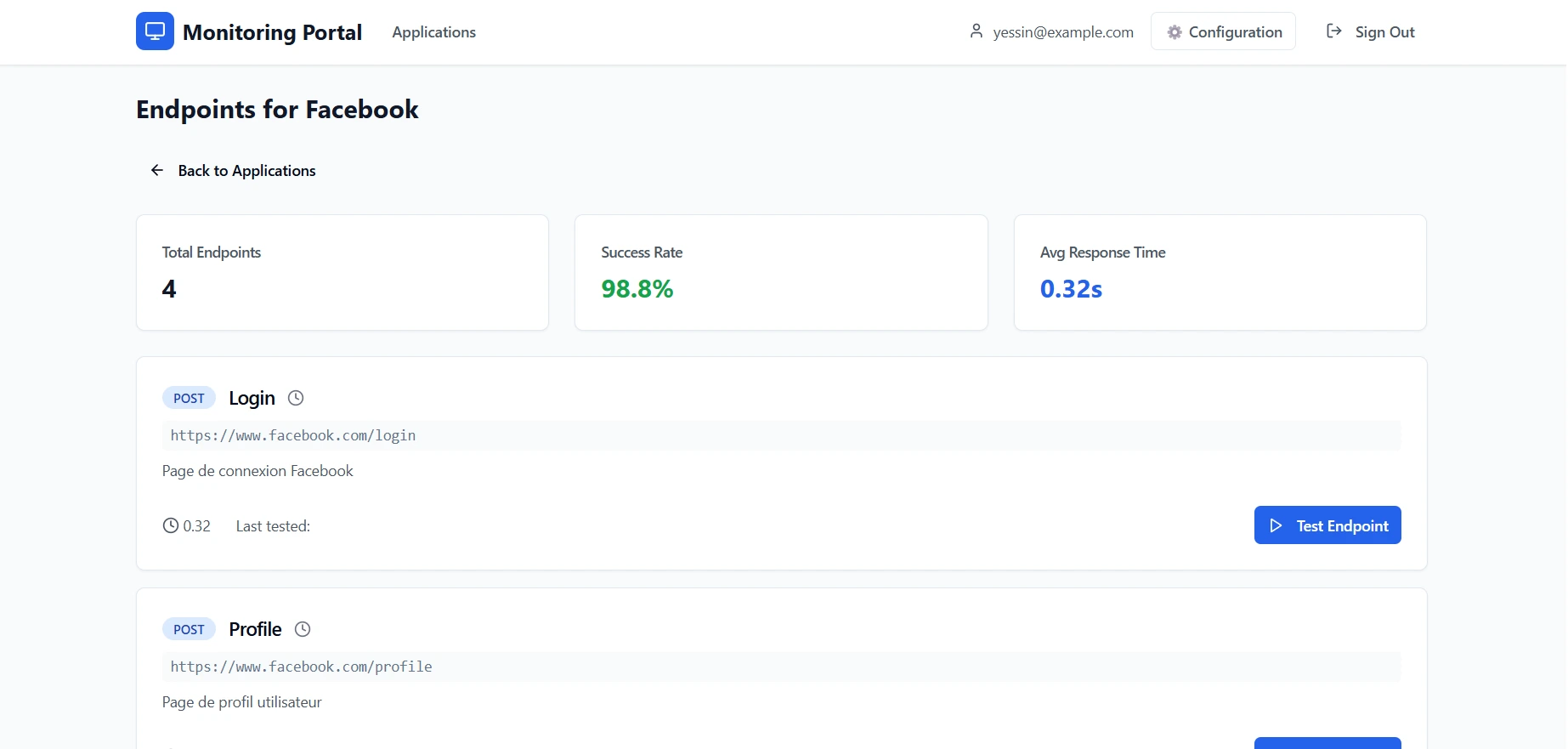 System Monitoring Application project